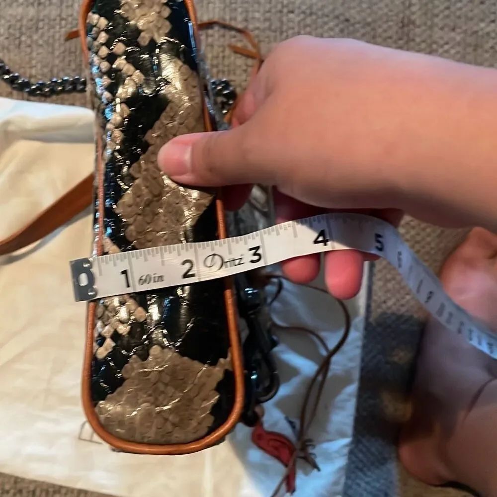 Rebecca Minkoff Snake Skin Crossbody bag with Dust Bag EUC - Picture 15 of 16